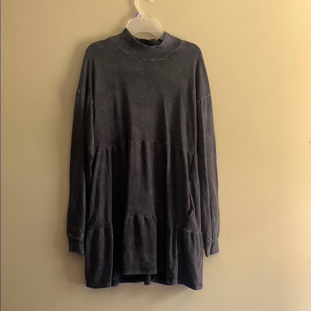 Dark Gray Long Sleeve Tunic